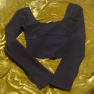Abercrombie Long Sleeve Corset Top